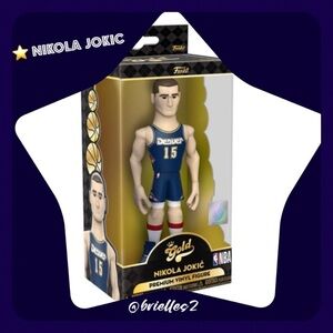 🏀 New Funko Gold NBA Premium Vinyl Figure 5”T  NIKOLA JOKIC Basketball Star